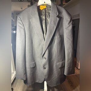 John Weitz Palm Beach Gayfers Classic Men's Gray Pinstripe Blazer EPC